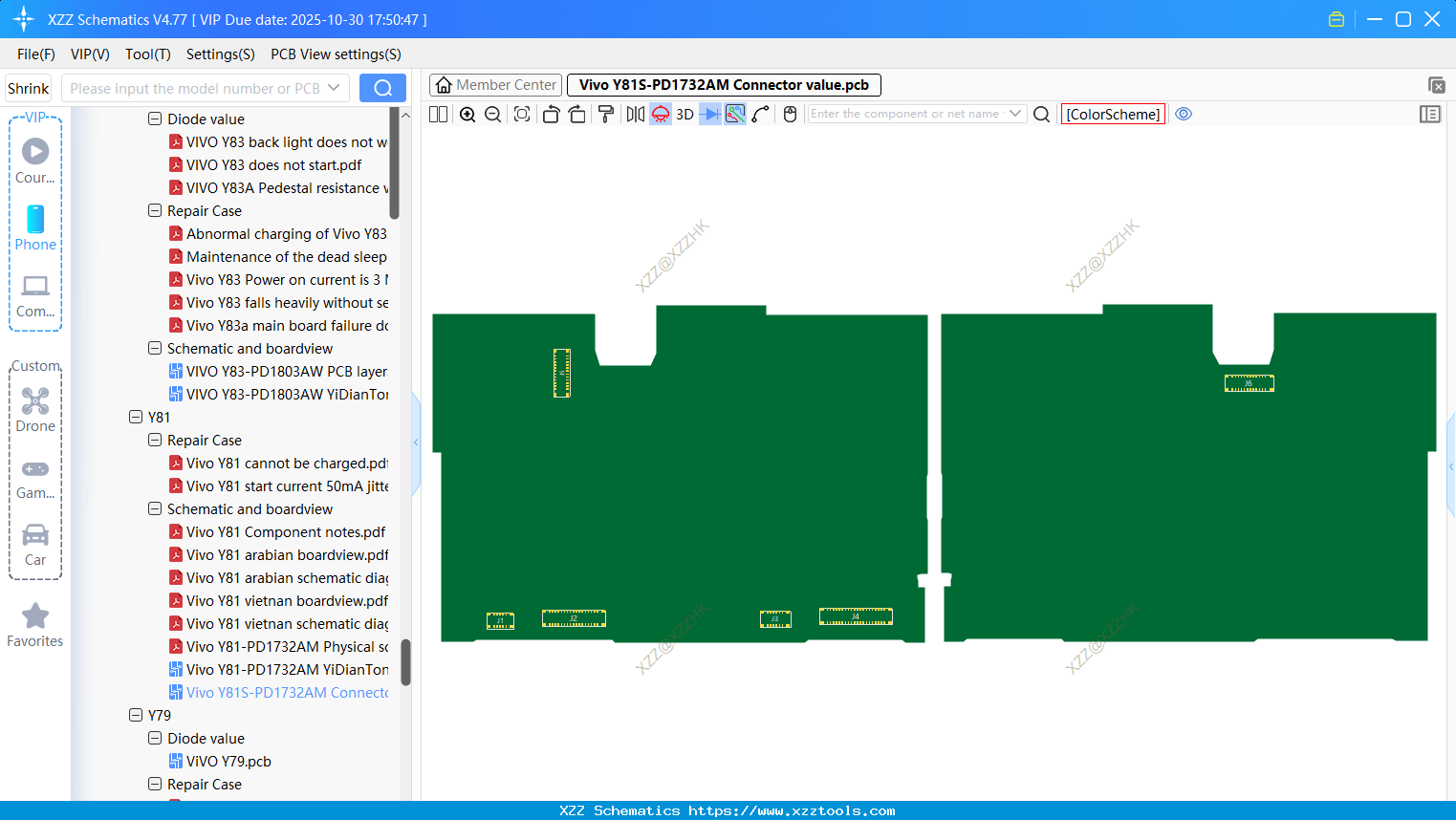 Vivo Y81S-PD1732AM Connector Value